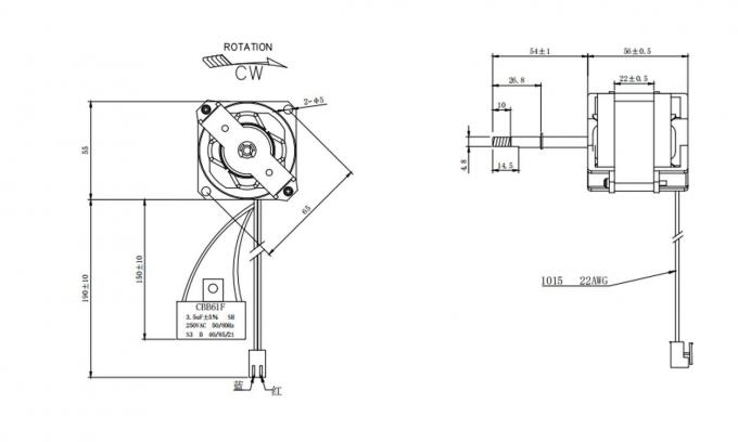 空気清浄器のKG-5522 ACモーター110-120V 39W行為