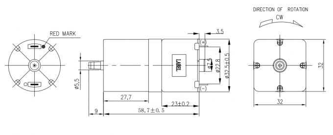 水吸引ポンプのための工場によってカスタマイズされるDCモーター12V dcポンプ モーター10-30W